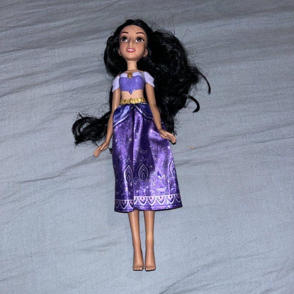DISNEY ALADDIN PRINCESS JASMINE 11" DOLL PURPLE OUTFIT MATTEL 2006 POSABLE‎ J6